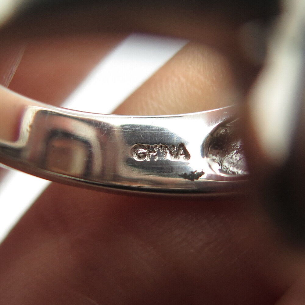 925 Sterling Silver LXG Jewelry Real Smoky Quartz Cocktail Ring Size 6.25 - Picture 7 of 8
